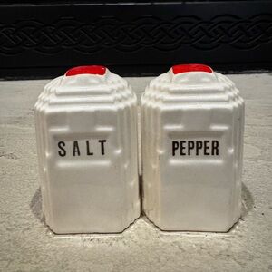Vintage Harker Pottery Salt And Pepper Shaker Set In In In In